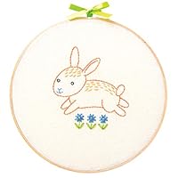 Algopix Similar Product 19 - Bunny embroidery starter kit for