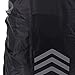 Backpack Rain Cover, Waterproof Lightweight Oxford Cloth Backpack Cover Black Reflective Rucksack Rain Cover for Hiking Camping Traveling(60L)