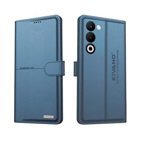 Image of Compatible with Oppo K13X 5G / Oppo A5 5G Flip Cover | Leather Finish | Inside Pockets & Inbuilt Stand | Shockproof Wallet Style Magnetic Closure Back Cover Case