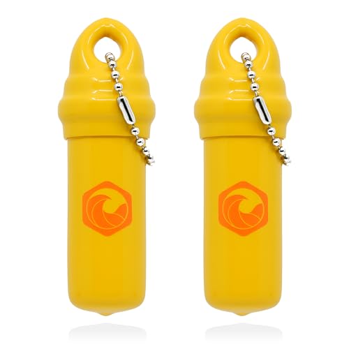 Image of Seahive Floating Keychain (2 pack) with Waterproof Safety Container Boat Key Float - Pontoon, Fishing Accessories key holder