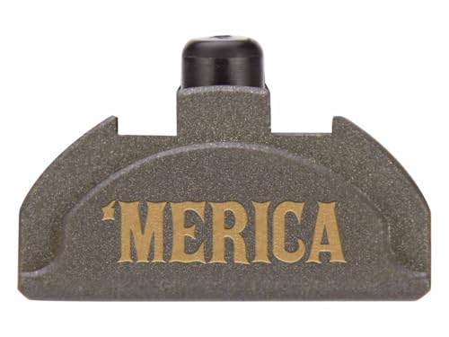 NDZ Performance Grip Plug for Glock Gen 4-5 with Backstrap – Heavyweight Brass – Fits G17 G19 G22 G23 G31 G34 G45 G47 – Cerakote Tungsten Finish, Merica – Made in USA