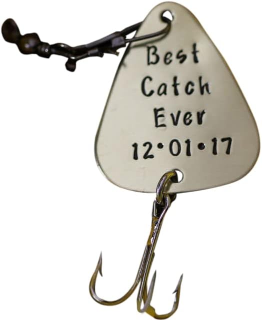 Best Catch Ever Fishing Hook - Custom Fishing Lure - Engraved Lure for Boyfriend - Men's Gift for Anniversary or Birthday