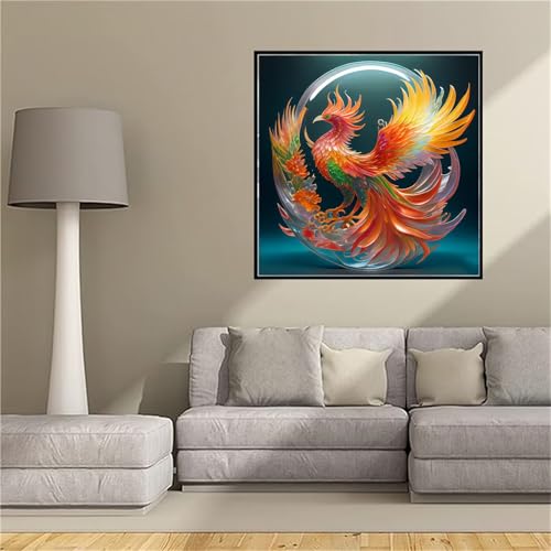 Peinture diamant phénix XXL pour apaiser l'esprit créatif