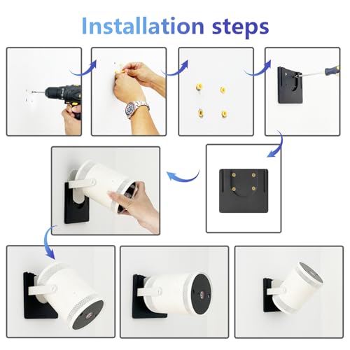 Image of Freestyle Projector Stand Compatible with Samsung Freestyle Projector | Freestyle Projector Ceiling Mount for Freestyle 2, Freestyle SP-LSP3BLA (1st gen);SP-LFF3CLA (2nd gen) Bracket Stand