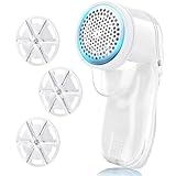 Lint Remover Fabric Shaver, Bobble Remover for Clothes Lint Remover Debobbler Clothes Shaver 2-In-1 Lint Roller Wool Defuzzer Fluff Remover Quick and Effective (3 Blades Included)