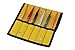 Aven 18480EZ E-Z Pik 6-Piece Tweezers Set with Protective Pouch, AA, OO, 2A, 3C, #5, and #7 Pattern Tips, Stainless Steel