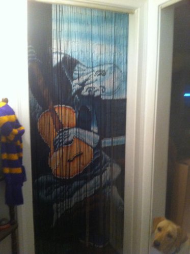 Abeadedcurtain 125 String Old Guitarist - Picasso Beaded Curtain Handmade With 4000 Beads (+Hanging Hardware) 38% More Strands And Beads #TOP7