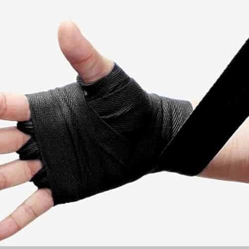 Nicear Vendaje de mano Toalla de mano de boxeo de 5 metros de largo Anillo para el pulgar Vendaje Muñequera elástica de boxeo Adecuado tanto para la práctica deportiva de hombres como para mujeres - imagen 5