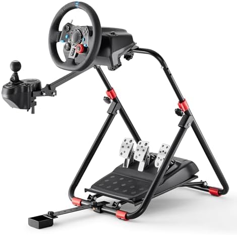 DIWANGUS Racing Wheel Stand G29 G920, Fully Adjustable Height and Tilt G25 / G27, Compatible with Thrustmaster T300RS GT, T300RS / T300 Fer-rari/TX/T-GT/TS-PC/TS-XW, Handle Stand PS4 / PS5