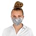 Produktbild Selente Unisex Alltagsmaske/Mund-Nasen-Bedeckung aus Baumwolle made in EU, Einheitsgröße, weiß mit Blätter