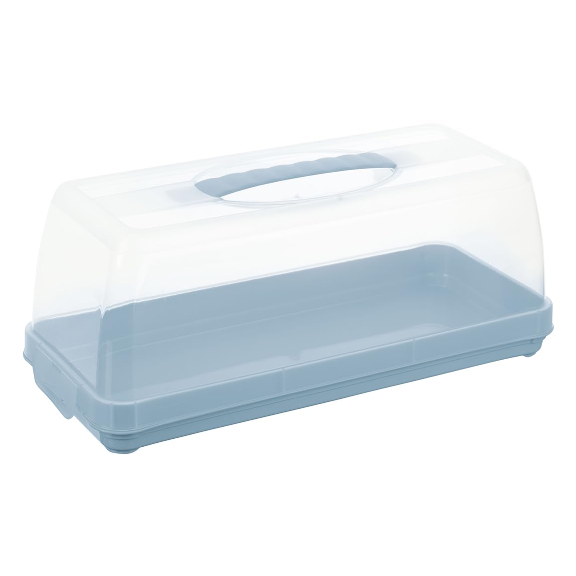 Keeeper Cake Container for Marble Cake and Box Cake with Carrying Handle, 36 X 15 X 15 Cm, Alessio, Blue (Nordic Blue)