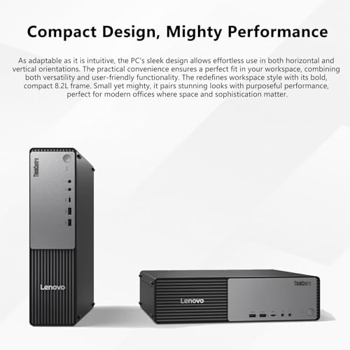 Image of Lenovo ThinkCentre Neo 55s SFF Business AI Desktop, AMD Ryzen 7 250 (up to 5.10 GHz), 32GB DDR5, 2TB SSD, Wi-Fi 6, DP, Support 2-Monitor 4K, Wired KB & Mouse, Win 11 Pro, Flash Drive Bundle