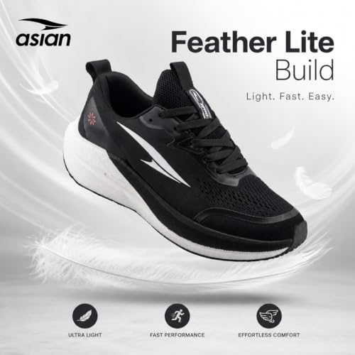 Image of ASIAN Hypercushion Carbon-13 Men's Running Shoes | Lightweight Memory Foam Shoes with Breathable Mesh Upper