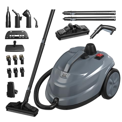 Steam Cleaner, Powerful Heavy Duty Canister Steamer with 34 Accessories, Steam...