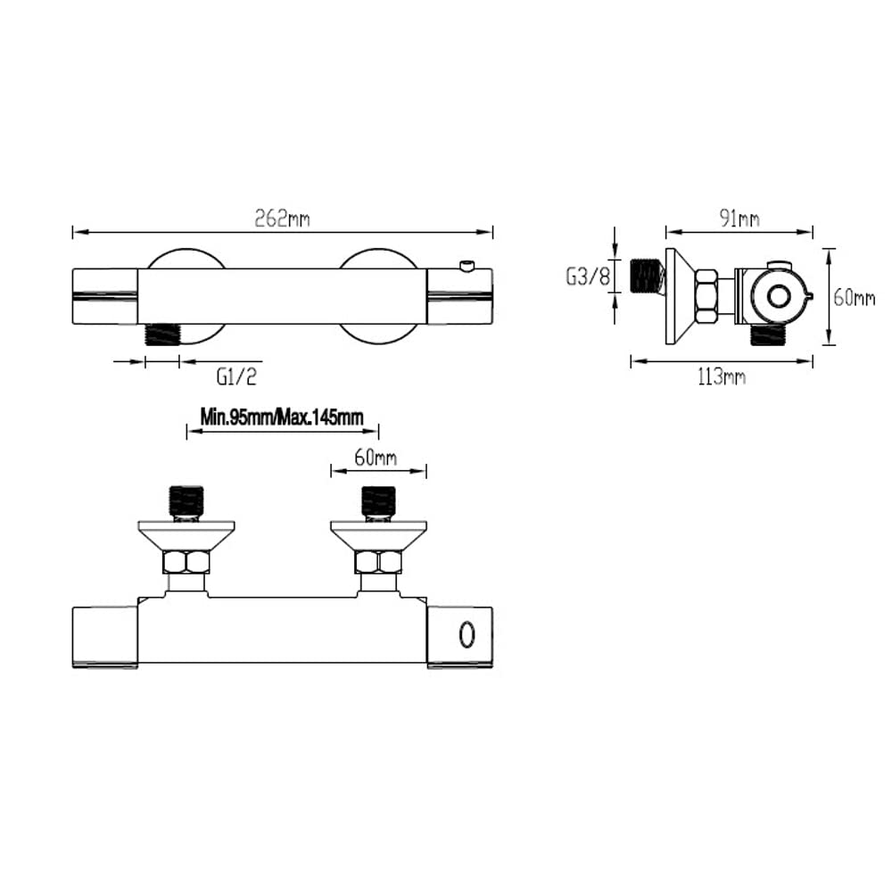 AquaVive Thermostatische Douchekraan Sele - Chroom