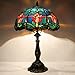 LXHCYOU Tiffany Lamp Stained Glass Table Lamp Bedside Reading Light W12H19 Inches (Tulip Style)