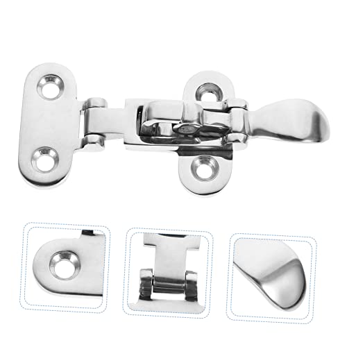 Fermoir de porte d'armoire en acier inoxydable robuste | Lot de 2