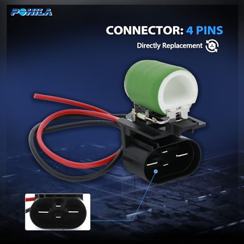 Image of Radiator Fan 13427161 Blower Motor Fan Resistor 620-658 Compatible with 2011-2016 Chevrolet Cruze 1.4L 1.6L 2.0L Replaces 620-658 13360890 13289627