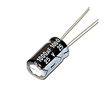 Zigshash 1000uF 25 Volt Electrolytic Capacitor - 10 Pcs