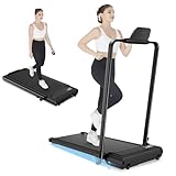 ANCHEER Treadmills with Incline, Under Desk Treadmill/2s Folding Treadmill/Max Treadmill 300 LB Capacity-Walking Pad/Compact Electric Treadmill for Home/Gym/Office with LED Touch Screen/Remote Watch