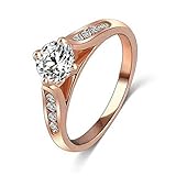 Gemini_mall Elegant Diamond Ring Crystal Rings Wedding Jewelry For Women