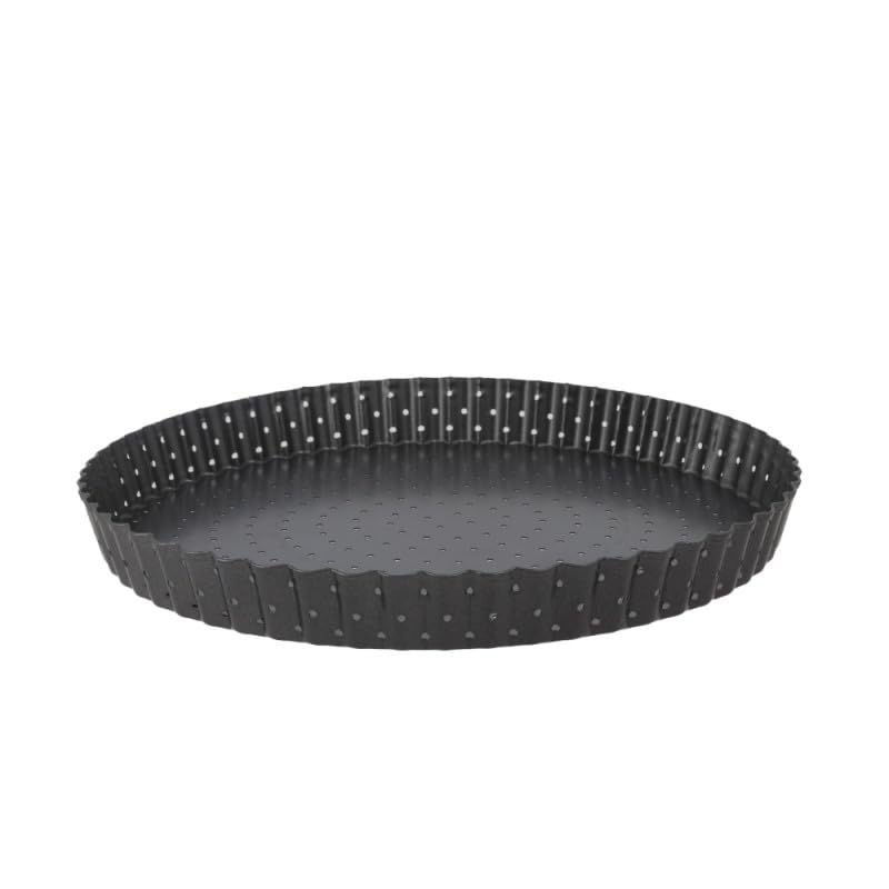 Moule à tarte perforé à fond amovible en acier antiadhérent sans PFAS ø30cm