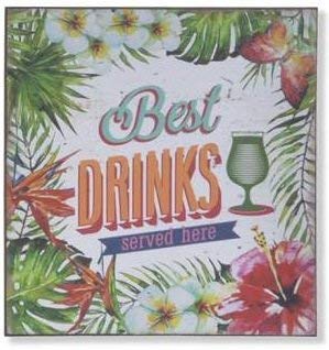 Cadre bois pub vintage pour habiller un mur vide avec du style