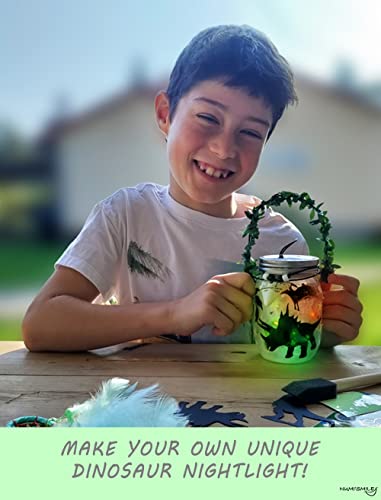 Dinosaur Lantern Nightlight Craft Kit, Diy Kits For Kids Crafts For Boys & Girls, Dinosaur Gifts For Boys Ages 3 4 5 6 7 8-12 Years And Up, Best Dinosaur Toy Birthday Art Set & Top Christmas Presents #TOP6