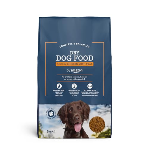by Amazon – Croquettes Complètes Pour Chien Adulte, Poulet aux Pois, 5kg, lot de 1