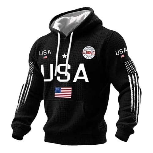 Chaqueta de verano para hombre con capucha americana y guantes negros talla XL