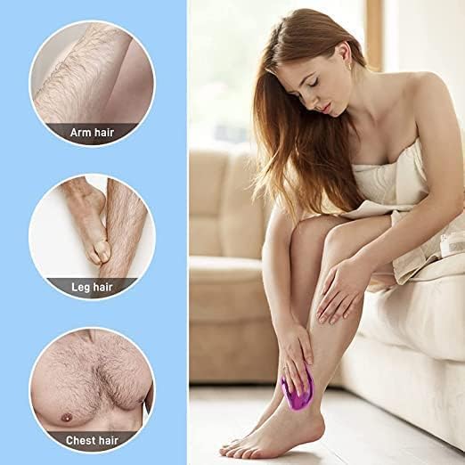 KITCHENSTYLENT WITH DEVICE OF K Crystal Hair Remover for Women & Men Reusable Hair Eraser Device Painless Magic Hair Removal Stone Upgraded Nano Crystalline Dots Technology for Smooth Skin 3