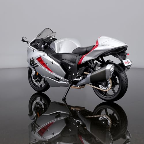 Modelo a escala 1/12 motocicleta Suzuki Hayabusa metal y plástico miniatura 5