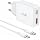 Cargador universal 65W GaN blanco con cable Tipo-C