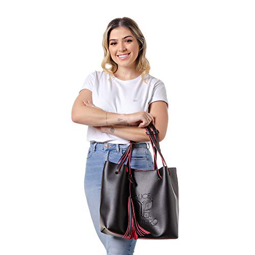 Bolsa Feminino Saco Lisboa Alice Monteiro Cor:Colorido