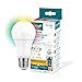 Garza ® Smarthome - Bombilla LED Estandar Intelegente Wifi E27, luz blanca neutra regulable con cambio de intensidad, temperatura y color. Programable, compatible con Amazon Alexa y Google Home.