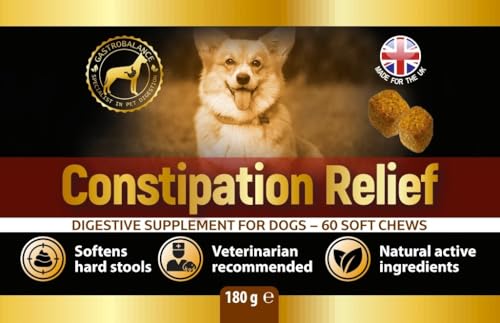 GastroBalance linderung verstopfung beim Hund – 60 weichen kausnacks abführmittel für Hunde 100% natürliche Wirkstoffe - Hühnergeschmack (English)