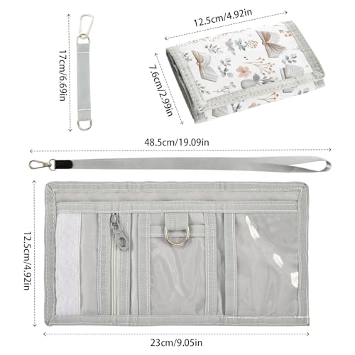 ALAZA Kids Wallets for Boys Girls Toddler Trifold Wallet Children Small Books Coffee with Zipper Coin Pocket3