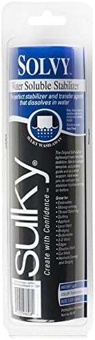Sulky 12-Inch by 9-Yard Solvy Water Soluble Stabilizer Roll (2 Pack)