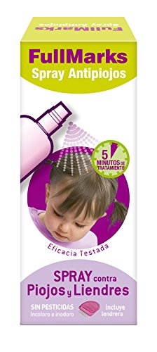 FullMarks Spray Antipiojos para Niños con Lendrera, Sin Pesticidas, Inoloro e Incoloro - Spray 150 ml Cover