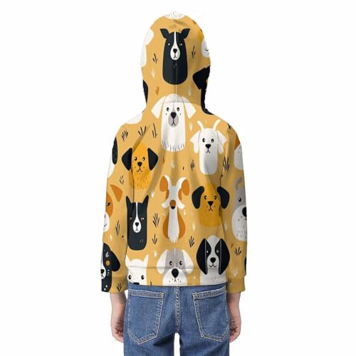 Pull sport casual chien imprimé 3D sweat ado pour le collège - 6