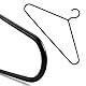 Hangerworld 5 Extra Starke Metall Kleiderbügel 45cm Schwarz Ideal für schwere Kleidung