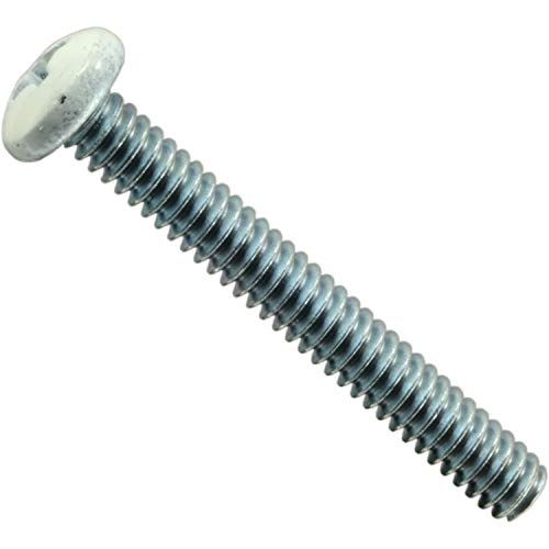 Machine-screws color blanco con cabeza esmaltada y cierre técnico 014973495862