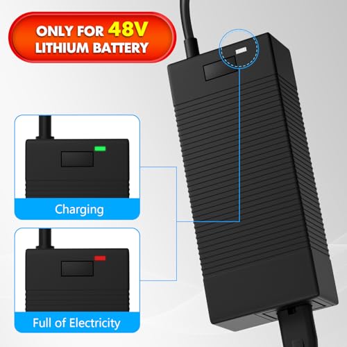 image for QKIIP 54.6V 2A Electric Charger for 48V Ebike Lithium Battery (13S Li-