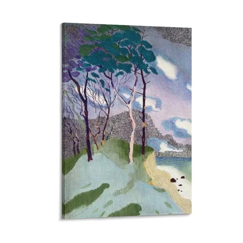 Tree-covered Landscape Posters by Danish Artist Per- Adolfsens Canvas Art