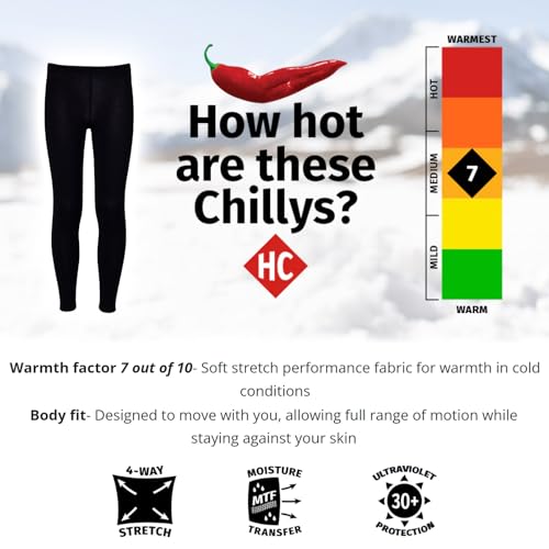 Hot Chillys Youth Originals ll MTF Ankle Tights | Warm Midweight Body Fit Thermal Base Layer Bottoms for Kids, Box Packaging4