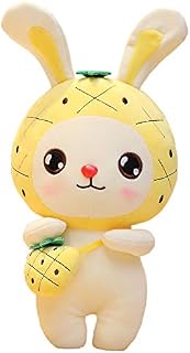 FeiWen Plush Soft Rabbit Plush Rabbit Plush Toy Cute Fruit Rabbit Plush Toy Best Gifts For Girla And Boy (yellow)