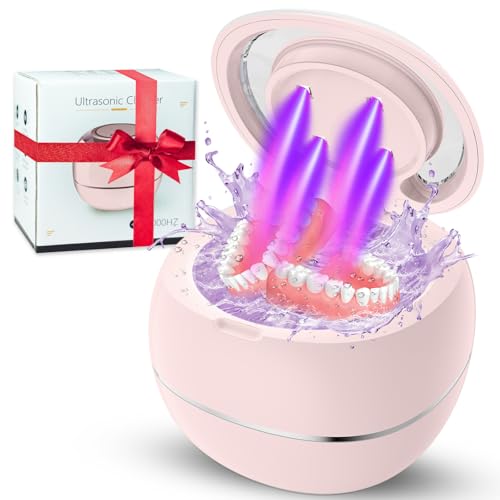 2025 Upgraded Ultrasonic Retainer Cleaner Machine,48khz Ultrasonic Denture Cleaner For Night Guards,Dental Pod,Mouth Guard Night Guard Cleaner For Nightguard,Mouthguard,Dentures,Jewelry and More,200ml