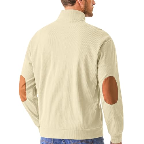 Ymosrh Men's Sweatshirt European Size Outdoor Casual Standing Collar Long-Sleeved Sweater Crewneck Sweatshirts, S-5XL3