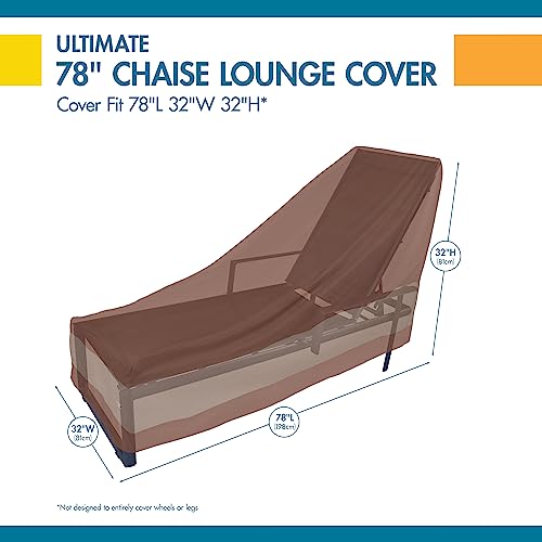 DUCKCOVERS Ultimate Waterproof 80 Inch Patio Chaise Lounge Chair Cover, Patio Furniture Covers by Duck Covers - Image 3