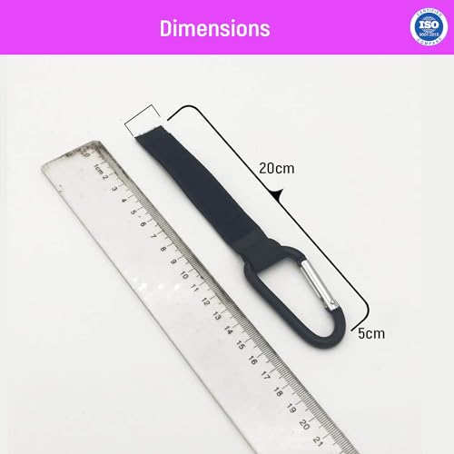 Image of Safe-O-Kid Strong Metal Non-Slip Buggy /Pram Clips (Pack of 4) - Universal Stroller Hooks for Bag Holder, Durable & Secure - Black